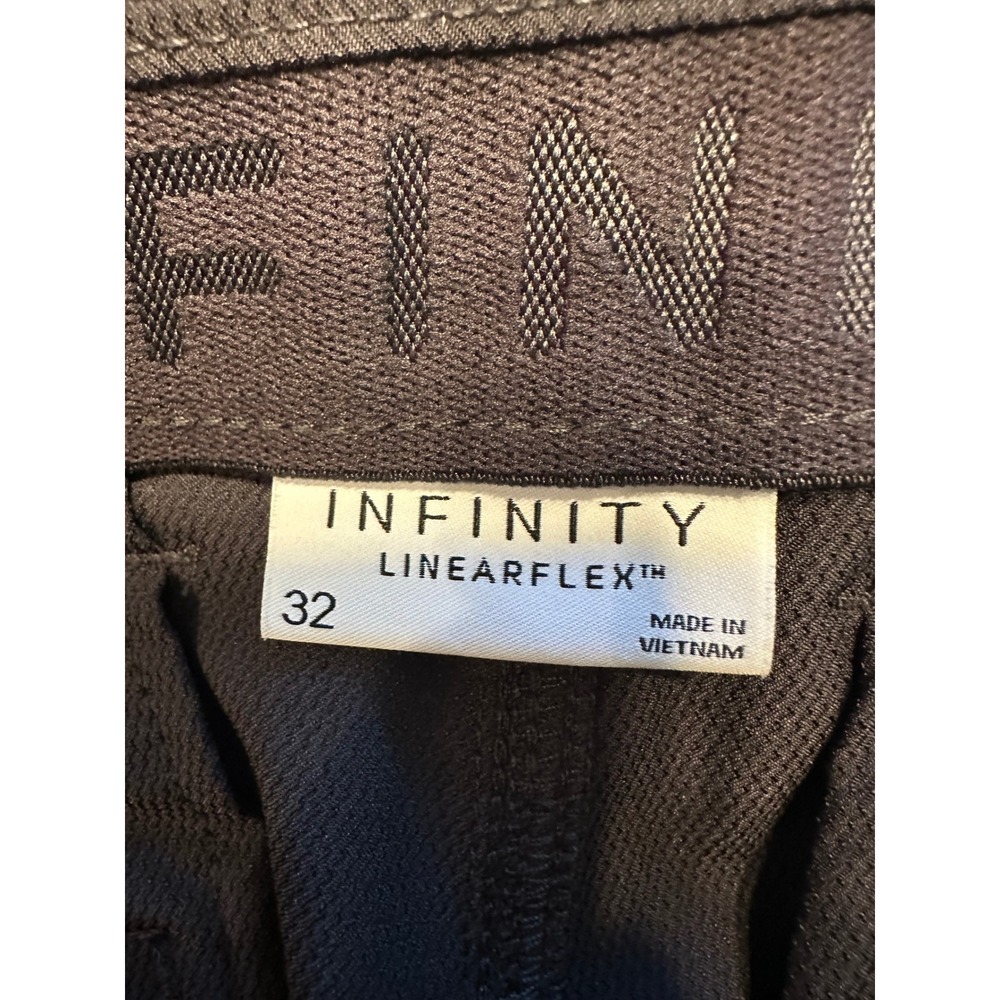 Infinity Shorts Mens 32 Gray Linearflex Performance Golf Active Stretch - Picture 7 of 8